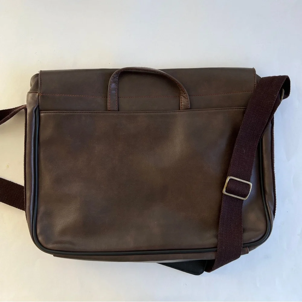 Singularity University Messenger Bag Genuine Leather Travel Laptop Shoulder Bag
